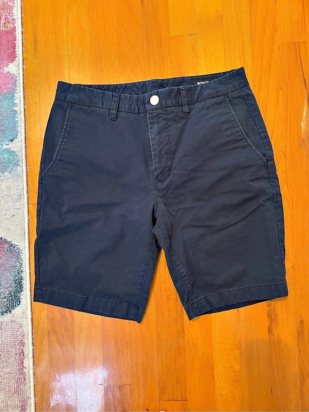 Bonobos Stretch Washed Chino Shorts Blue Waist 31